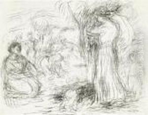 Les Laveuses by Pierre Auguste Renoir