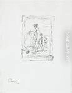 "femme Au Cep De Vigne", 2e Variante by Pierre Auguste Renoir