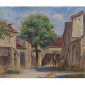 Cour De Ferme A Essoyes by Pierre Auguste Renoir