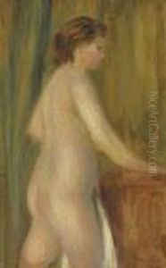 Nu Avec Serviette De Bain by Pierre Auguste Renoir