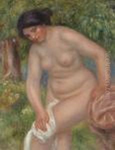 La Baigneuse Brune (gabrielle S'essuyant) by Pierre Auguste Renoir