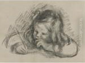 Le Petit Garcon Au Porte-plume (d., S. 55) by Pierre Auguste Renoir