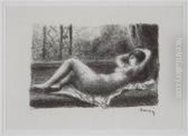 Odalisque Lithograph - view 1