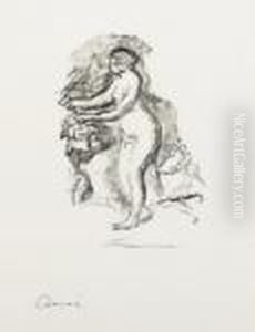 Femme Au Cep De Vigne (d.; S. 44) by Pierre Auguste Renoir