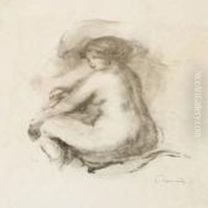 Etude De Femme Nue Assise