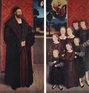 Portrait of Conrad Rehlinger and his Children 1517 by Bernhard Strigel