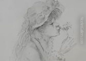 Portraitdarstellung Der Lebensgefahrtin Aline Charigot by Pierre Auguste Renoir