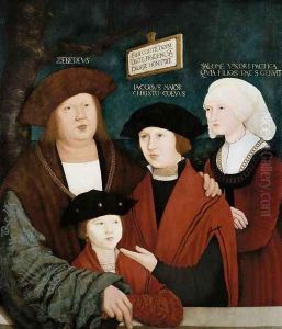 Portrait of the Cuspinian Family 1520 by Bernhard Strigel