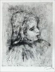 "claude Renoir". by Pierre Auguste Renoir