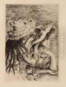 Sur La Plage A Berneval by Pierre Auguste Renoir