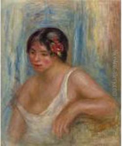 Jeune Femme Avec Une Rose Dans Les Cheveux Jeune Femme Avec Une Rose Dans Les Cheveux
