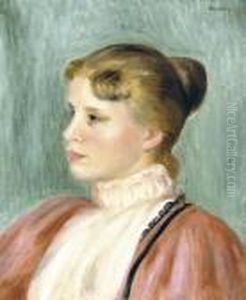 Portrait De Femme by Pierre Auguste Renoir