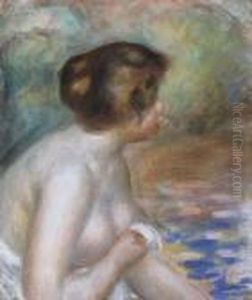 Baigneuse De Profil by Pierre Auguste Renoir