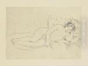 Femme Nue Couchee (tournee A Droite), 2e Planche by Pierre Auguste Renoir