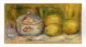 Nature Morte Au Sucrier Et Citrons by Pierre Auguste Renoir