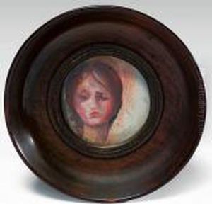 Portrait De Femme (petit Medaillon) by Pierre Auguste Renoir