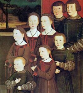 Portrait of Conrad Rehlinger and his Children (detail 2)
