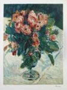 H.c. (moss - Roses) by Pierre Auguste Renoir