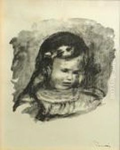 Claude Renoir, La Tete Baisee, From Douze Lithographies Originales... Claude Renoir, La Tete Baisee, From Douze Lithographies Originales...