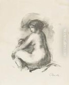 Etude De Femme Nue, Assis, From Douze Lithographies Originales...