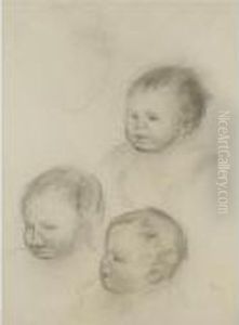 Tetes D'enfants by Pierre Auguste Renoir