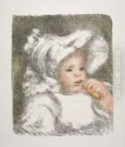 Enfant Au Biscuit by Pierre Auguste Renoir