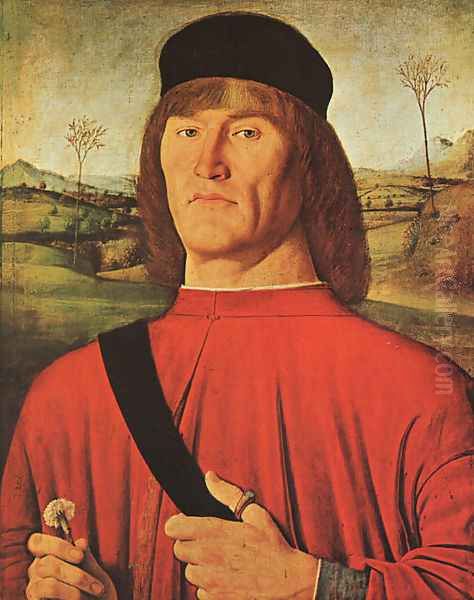 Man with a Pink Carnation c. 1495 - view 1