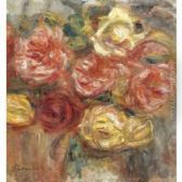 Bouquet De Roses Dans Un Vase - view 1