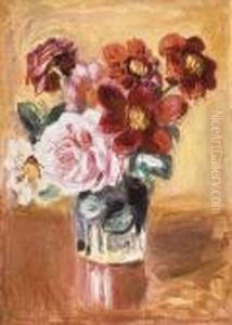 Bouquet De Pivoines Et D'anemones by Pierre Auguste Renoir