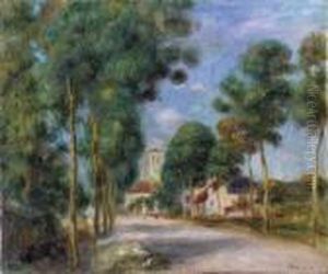 Entree Du Village D'essoyes by Pierre Auguste Renoir