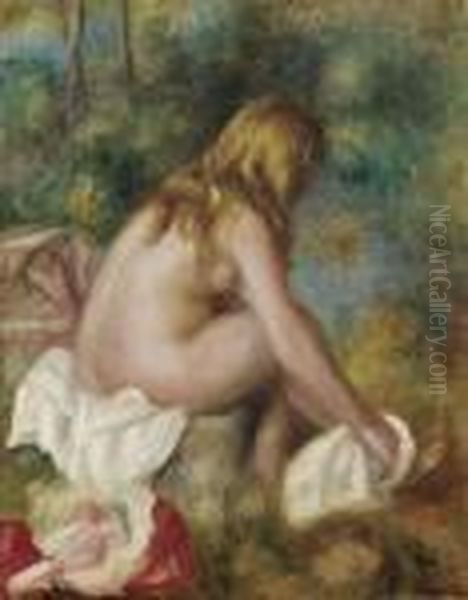 Baigneuse, Nue Assise - view 1