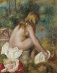 Baigneuse, Nue Assise by Pierre Auguste Renoir