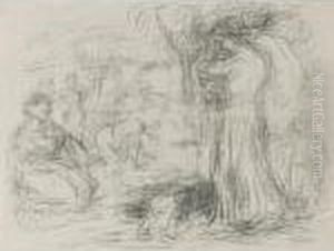 Les Laveuses, Repensee by Pierre Auguste Renoir