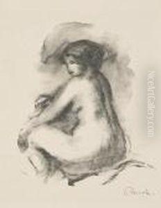 Etude De Femme Nue, Assise, From Douze Lithographies... (d.; S. 42), 1904