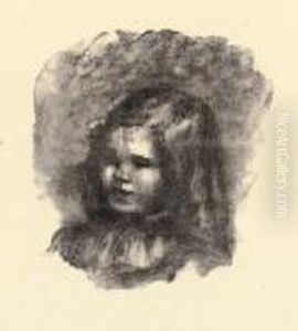 Claude Renoir, Tourne A Gauche, From Douze Lithographies Originales by Pierre Auguste Renoir
