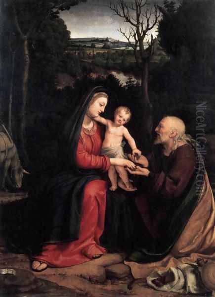 Rest during the Flight to Egypt - view 1
