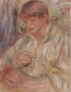 Claude Renoir Potier by Pierre Auguste Renoir