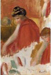 Femme Au Peplum Rouge, Tete, Bras Femme Au Peplum Rouge, Tete, Bras