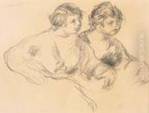 Deux Jeunes Femmes by Pierre Auguste Renoir