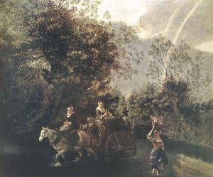 Crossing a Creek 1669 by Jan Siberechts