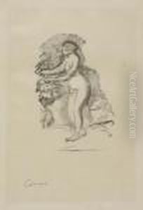Femme Au Cep De Vigne. by Pierre Auguste Renoir