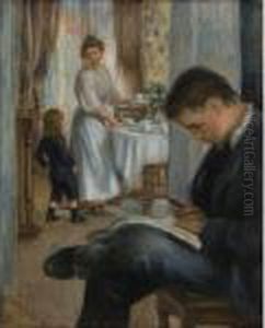 Le Dejeuner A Berneval by Pierre Auguste Renoir
