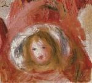 Fillette Au Chapeau by Pierre Auguste Renoir