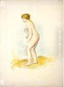 Baigneuse Debout En Pied by Pierre Auguste Renoir