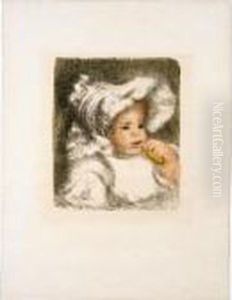 L'enfant Au Biscuit (d. 31) by Pierre Auguste Renoir