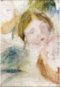 Etude De Tetes D'enfants by Pierre Auguste Renoir