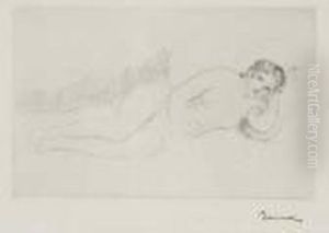 Femme Nue Couchee, Tournee A Droite (2e Planche)