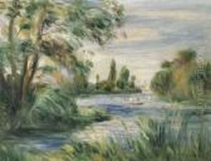 Au Bord De La Riviere by Pierre Auguste Renoir