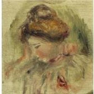 Tete De Femme by Pierre Auguste Renoir
