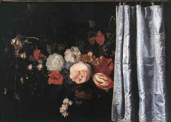 Flower Still-Life with Curtain 1658 - view 1